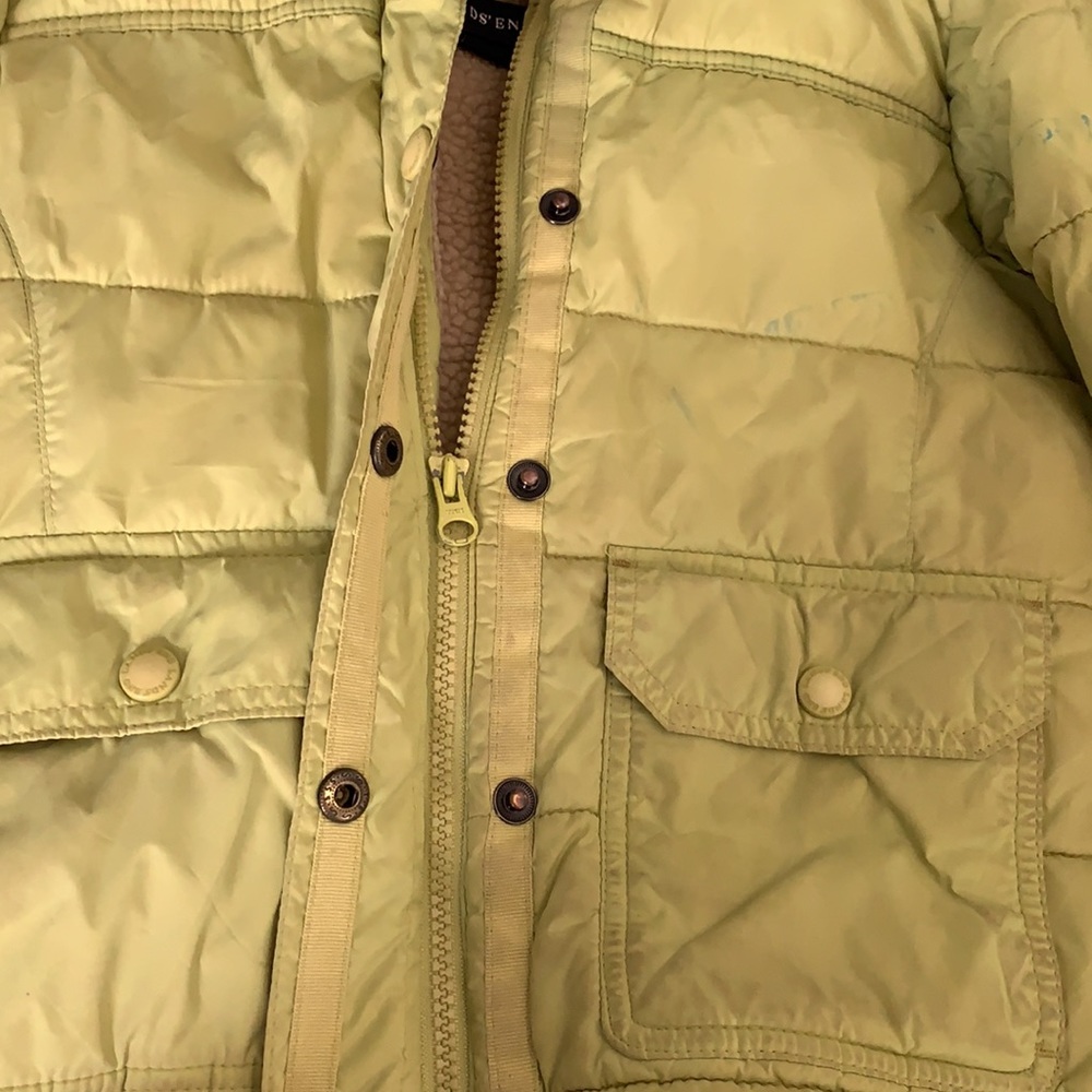 Lands end lime green jacket girls size S (4) - Picture 5 of 10